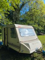Adria Optima 1989 Caravan met voortent., Caravans en Kamperen, Rondzit, Kachel, Particulier, Adria