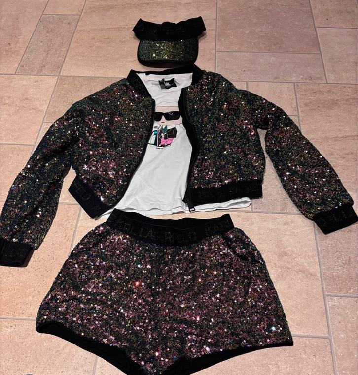 Karl Lagerfeld Set Maat 110/116, Kinderen en Baby's, Kinderkleding | Overige, Zo goed als nieuw, Meisje, Ophalen of Verzenden