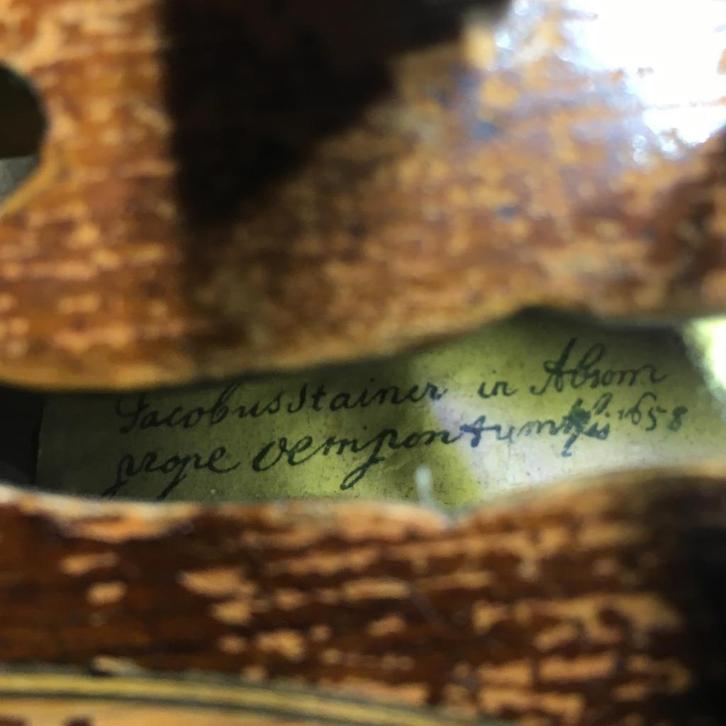 Stainerviool .,Met wonderstapel.Graag bieden.!, Muziek en Instrumenten, Strijkinstrumenten | Violen en Altviolen, Gebruikt, Viool