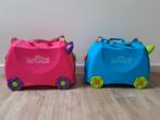 Trunki kinder trolley koffer roze en blauw, Sieraden, Tassen en Uiterlijk, Koffers, Slot, Gebruikt, Minder dan 35 cm, Minder dan 50 cm