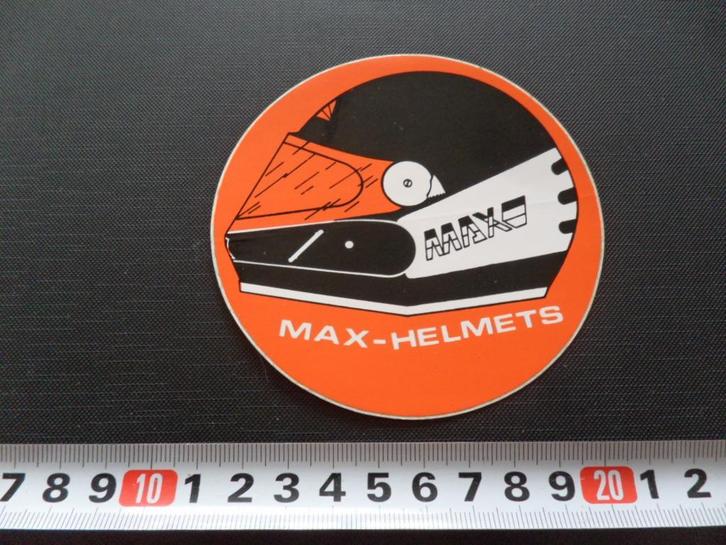 stickers MAX - Helmets, Verzamelen, Stickers, Zo goed als nieuw, Ophalen