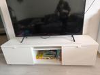Wit TV Meubel met Opbergruimte, Ophalen, Overige materialen, Gebruikt, 100 tot 150 cm