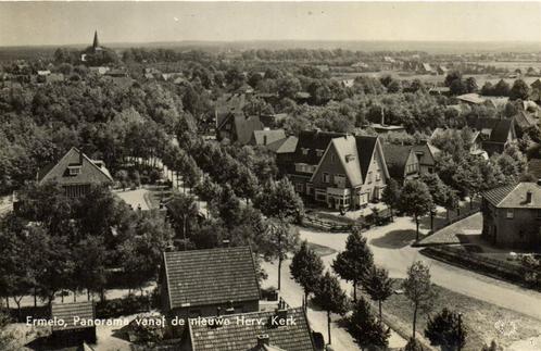 Ermelo, Panorama vanaf de nieuwe Herv. Kerk - ongelopen, Verzamelen, Ansichtkaarten | Nederland, Ongelopen, Gelderland, 1940 tot 1960