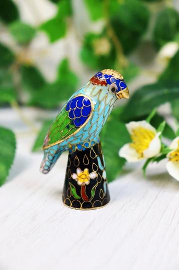 vintage cloisonné vingerhoed beschikbaar voor biedingen