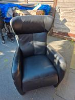 Prominent Sta Op Stoel - Zwart Leer, Huis en Inrichting, Fauteuils, Ophalen, Minder dan 75 cm, Leer, Zo goed als nieuw