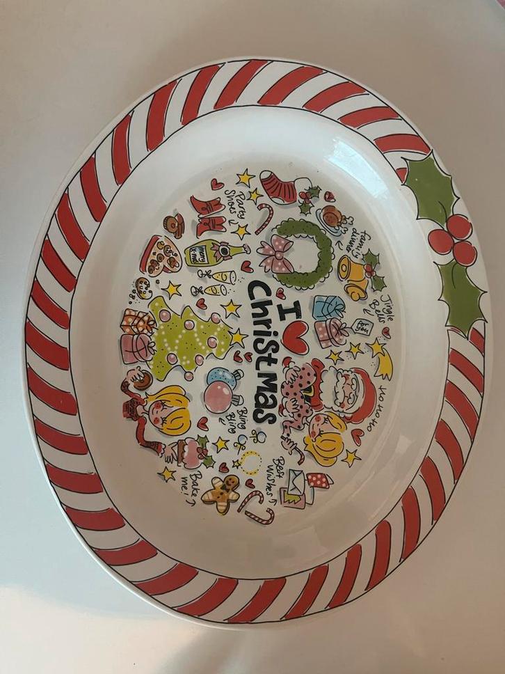 Blond Amsterdam Kerst Schaal, Huis en Inrichting, Keuken | Servies, Gebruikt, Schaal of Schalen, Blond Amsterdam, Aardewerk, Ophalen