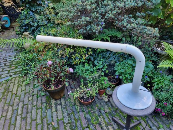 Anders Pherson bureaulamp vintage space age, Huis en Inrichting, Lampen | Tafellampen, Gebruikt, Minder dan 50 cm, Kunststof, Metaal