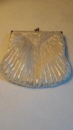 ANTIEK BRUIDSTASJE MET GLANSKRAALTJES, Ophalen of Verzenden