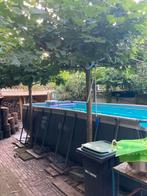 Intex zwembad 5.49 lang en 3 meter breed met warmtepomp, 400 cm of meer, Gebruikt, Rechthoekig, Ophalen of Verzenden