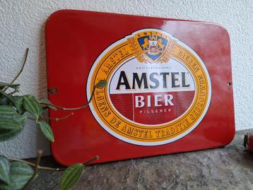 Emaille reclamebord Amstel bier beschikbaar voor biedingen