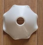 Vintage Wit Glazen Lampenkapje, Gebruikt, 25 tot 50 cm, Wit, Vintage
