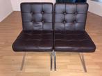 2 mooie leren stoelen, Huis en Inrichting, Stoelen, Ophalen of Verzenden, Zo goed als nieuw