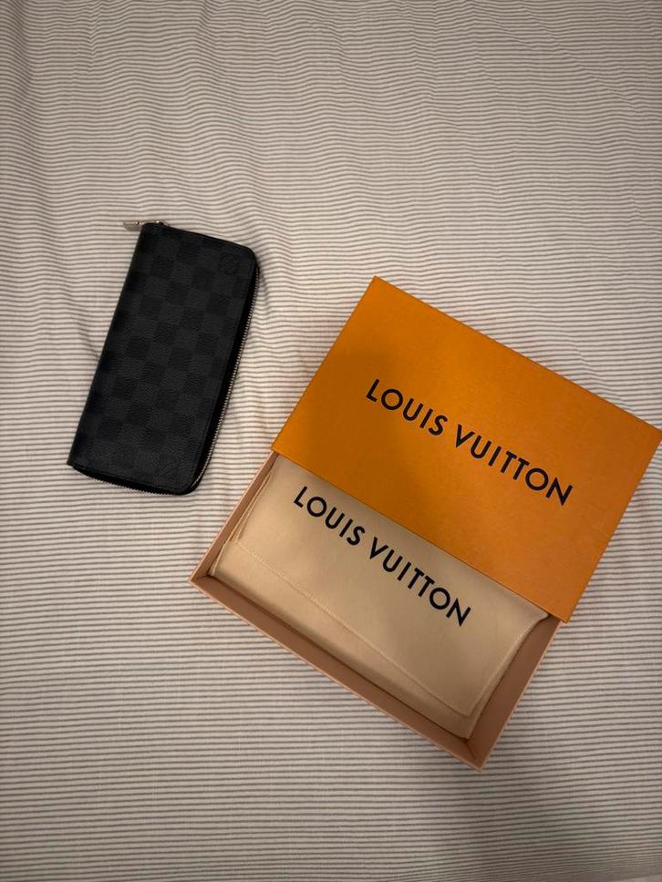 Louis Vuitton Damier Graphite Zippy Organizer Portemonnee, Sieraden, Tassen en Uiterlijk, Portemonnees, Gebruikt, Overige merken