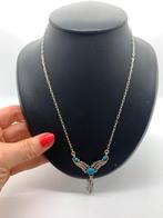 S751 Prachtige zilveren Navajo ketting, Sieraden, Tassen en Uiterlijk, Ophalen of Verzenden, X, Met edelsteen, Zilver