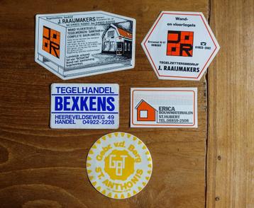partij stickers - bouwmaterialen - deel 1 beschikbaar voor biedingen