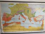 leuke schoolkaart van het Middellandse zeegebied, Antiek en Kunst, Antiek | Schoolplaten, Aardrijkskunde, Ophalen