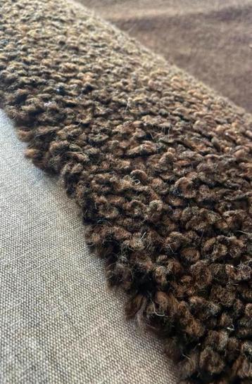 Donkerbruin vintage berber vloerkleed / wol / 320 x 220. beschikbaar voor biedingen