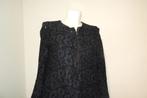 Maje jurk van kant stof blauw bloemen rits hals mt 2/M, Maat 38/40 (M), Knielengte, Verzenden, Blauw