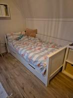 Eenpersoonsbed WOOOD Wit, Gebruikt, 90 cm, Eenpersoons, Wit