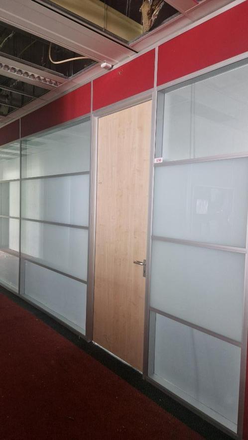 Glazenwand scheidingswand met deuren ( 128 ), Doe-het-zelf en Verbouw, Glas en Ramen, Gebruikt, Overige typen, Ophalen