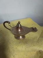 8258) mooi messing olie brander / lampje, Ophalen of Verzenden