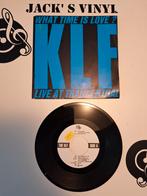 The KLF - What Time Is Love? 7" Single  1990, Ophalen of Verzenden, 1980 tot 2000, Zo goed als nieuw
