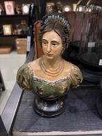 Damesbuste met kroon, Antiek en Kunst, Ophalen of Verzenden