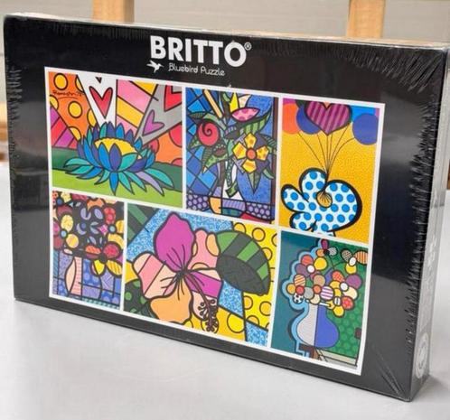 Bluebird Romero Britto Collage Flowers 2000 stukjes puzzel, Hobby en Vrije tijd, Denksport en Puzzels, Nieuw, Legpuzzel, Meer dan 1500 stukjes