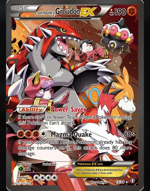 GEZOCHT: Magma groudon 15 double crisis, Hobby en Vrije tijd, Verzamelkaartspellen | Pokémon, Ophalen of Verzenden