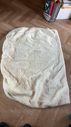 Wollen Onderdeken 140x220, Ophalen, Gebruikt, Wit, Overige typen