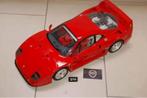 1:8 POCHER Ferrari F40 rosso red + vitrine INFO UNIEK WRH, Hobby en Vrije tijd, Ophalen of Verzenden, Zo goed als nieuw, 1:5 t/m 1:8