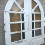 Oude ronde glas en lood deuren rond 1890, Antiek en Kunst, Ophalen
