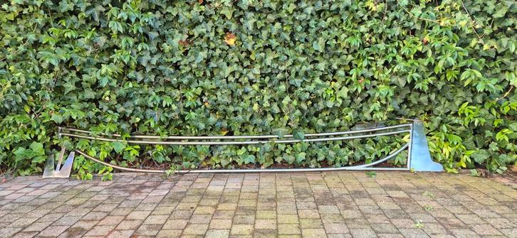 Nautisch sierstuk gevel - RVS - 2.70m, Tuin en Terras, Tuinpoorten, Gebruikt, Staal, Minder dan 100 cm, 200 cm of meer, Ophalen
