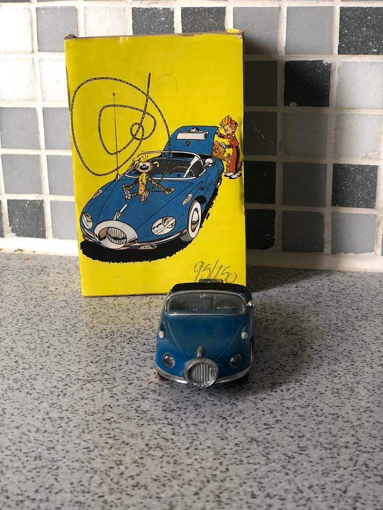 Spirou car: de N1-turbotractie - idem - Franquin, Ophalen of Verzenden, Kuifje, Zo goed als nieuw, Beeldje of Figuurtje