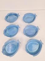 Vintage set 6 keramische vis borden Aimé de Grimaud France, N, N, Ophalen of Verzenden, Zo goed als nieuw