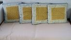 Set van 4 kussens, met motief uit de Provence., Ophalen, Zo goed als nieuw, Blauw, Vierkant