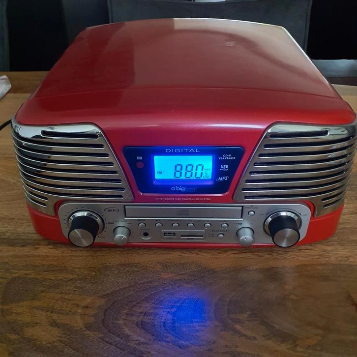 5 in 1 platenspeler, Audio, Tv en Foto, Platenspelers, Gebruikt, Ophalen of Verzenden