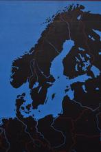 Vintage kaart Europa 1973 schoolplaat plaat landkaart, Ophalen of Verzenden, Aardrijkskunde