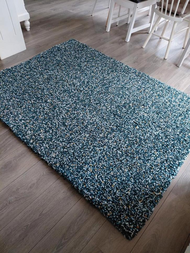 IKEA Vindum Tapijt - Blauw/Wit, Huis en Inrichting, Stoffering | Tapijten en Kleden, Zo goed als nieuw, 100 tot 150 cm, 150 tot 200 cm
