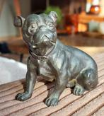 Bronzen beeldje van een bulldog, Gebruikt, Ophalen of Verzenden, Dier