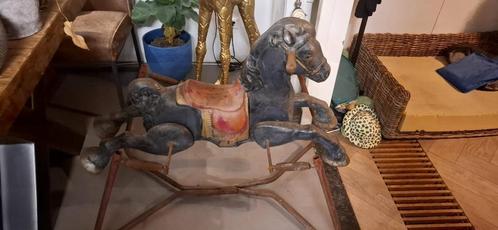Vintage Mobo schommelpaard met springveren, Antiek en Kunst, Antiek | Speelgoed, Ophalen