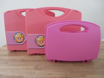 Playmobil opbergkoffer koffer koffertje roze zalmroze beschikbaar voor biedingen