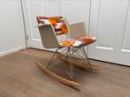 Unieke Gispen / eames rocking chair, Huis en Inrichting, Stoelen, Ophalen, Zo goed als nieuw, Vintage, retro, bertoia, draadstoel, cordemeyer