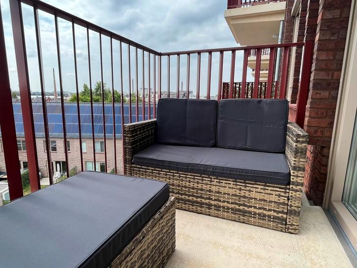 Loungeset loungebank en hocker van leenbakker, Tuin en Terras, Tuinsets en Loungesets, Zo goed als nieuw, Bank, Ophalen