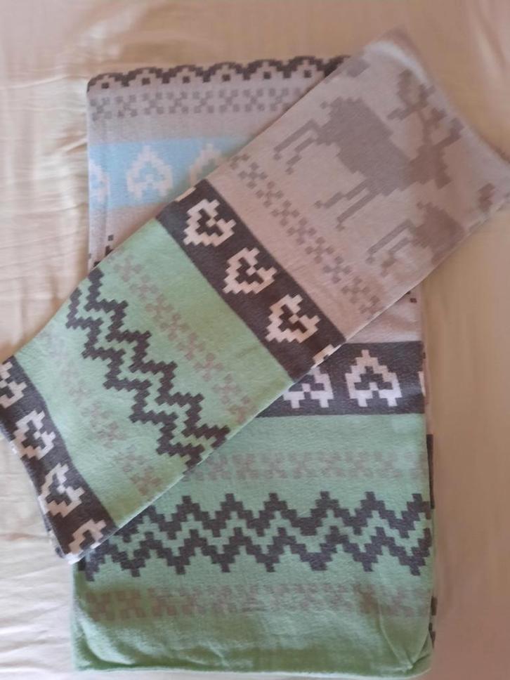 Dekbedovertrekken 3 stuks flanel, Huis en Inrichting, Keuken | Textiel, Zo goed als nieuw, Tafelkleed of Tafelzeil, Blauw, Ophalen of Verzenden