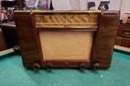 Vintage Philips buizenradio BX400A, bakeliet met houtfineer, Ophalen