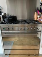 Smeg Gasfornuis 90cm - goede staat, Ophalen, Gebruikt, Hete lucht, 60 cm of meer