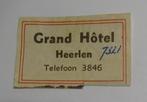 GRAND HOTEL   HEERLEN, Verzenden, Zo goed als nieuw, Luciferdoosjes of -merken
