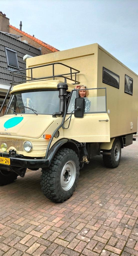 MERCEDES UNIMOG 416 CAMPER,uniek zelfvoorzienend en klaar vo, Caravans en Kamperen, Campers, Particulier, tot en met 3, Buscamper of Camperbus