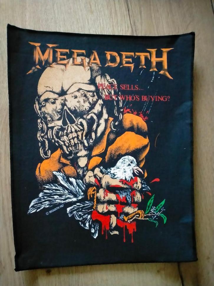 Megadeth peace sells vintage backpatch metal muziek RARE, Verzamelen, Muziek, Artiesten en Beroemdheden, Zo goed als nieuw, Ophalen of Verzenden